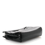 Shiny Lambskin Quilted Micro 31 Clutch With Chain Black