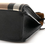 Derby Calfskin House Check Small Macken Crossbody Bag Black