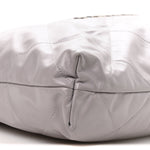Shiny Calfskin Quilted Chanel 22 Grey