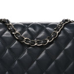 Lambskin Quilted Jumbo Single Flap Grey