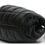 Calfskin Quilted Medium Deco Tote Bag Black