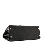 Shiny Alligator Kelly Sellier 32 Black