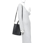 Calfskin Toy Shopping Tote Black