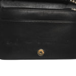 Lambskin Chevron Boy Wallet On Chain WOC Black