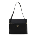 Re-Nylon Saffiano Pouch Black