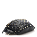 Nappa Rockstud Spike Belt Bag 95 Black