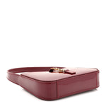 Patent Calfskin Le 5 A 7 Mini Hobo Red Grenat