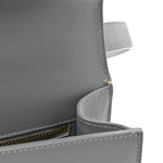 Box Calfskin 30 Montaigne Flap Bag Gray