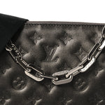Lambskin Embossed Monogram Coussin PM Anthracite