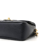 Iridescent Caviar Quilted Mini My Perfect Flap Black