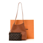 Grained Calfskin Low Key Hobo PM Cognac