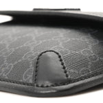 GG Supreme Monogram Web Slim Belt Bag Black Grey