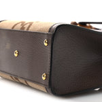 Monogram Jumbo GG Textured Dollar Calfskin Mini Diana Tote Bag Camel Ebony New Acero