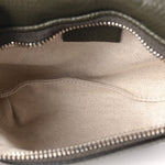 Piuma Calfskin Jumbo GG Embossed Small Belt Bag Dark Green