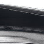 Lambskin Resin Quilted Wallet On Chain WOC Black