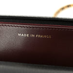 Caviar Quilted CC Turnlock Wallet On Chain WOC Black
