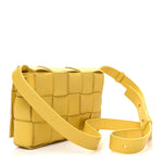 Lambskin Maxi Intrecciato Small Cassette Crossbody Bag Gold