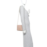 Saffiano Chain Crossbody Bag Cipria