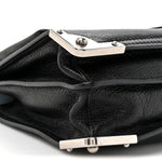 Glace Calf Soft Cahier Bag Black Astrale