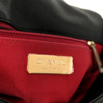 Goatskin Quilted Large Chanel 19 Flap Black