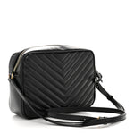 Calfskin Matelasse Monogram Lou Camera Bag Black