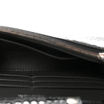 Shiny Calfskin Crocodile Embossed Hourglass Chain Bag Gris