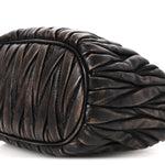 Nappa Matelasse Pouch Sand Coffee