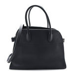 Matte Grained Calfskin Soft Margaux 12 Marine