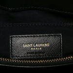 Calfskin Y Quilted Monogram Medium Loulou Chain Satchel Black
