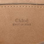 Suede Calfskin Small Faye Shoulder Bag Pearl Beige
