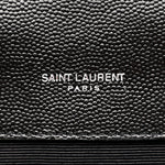 Grain De Poudre Textured Mixed Matelasse Triquilt Medium Monogram Satchel Black
