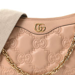 Calfskin GG Matelasse Chain Handbag Porcelain Rose