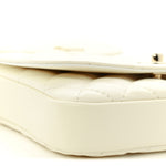 Lambskin Quilted Side Packs White