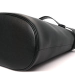 Soft Grained Vitello Daino Secchiello Bucket Bag Black