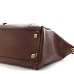 Supple Shiny Lambskin Medium New Luggage Brick