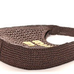 Raffia Crochet Woven Hobo Cacao Naturale