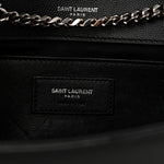 Grain De Poudre Medium Classic Monogram Kate Satchel Black