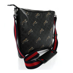 GG Supreme Monogram Tigers Web Messenger Bag Black Multicolor