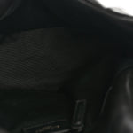 Lambskin Quilted Monogram Monochrome Small Loulou Puffer Chain Satchel Black
