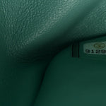 Caviar Quilted Jumbo Double Flap Light Green
