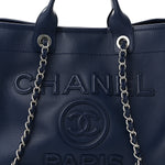 Calfskin Medium Deauville Navy