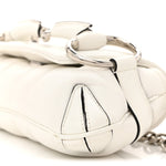 Nappa Vertical Matelasse Small Maxi Horsebit Chain Shoulder Bag Great White