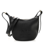 Supple Calfskin Cuir Triomphe Small Heloise Shoulder Bag Black