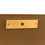 Smooth Calfskin Mini Manhattan Shoulder Bag Natural Tan