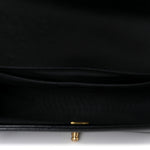 Caviar Quilted Medium Boy Flap Black