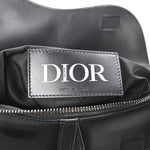 Nylon Grained Calfskin Saddle Bag Black Multicolor