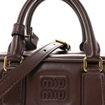 Calfskin Mini Arcadie Top Handle Bag Briarwood