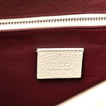 Grainy Calfskin Small Zumi Top Handle Bag Mystic White