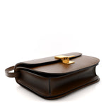 Box Calfskin Medium Classic Box Flap Bag Camel