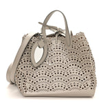 Lux Calfskin Vienne Wave Mina 25 Bag Perle